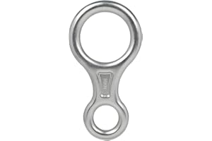 Ogowawer 35KN Peak Rescue Terminal 8 Descender, Rappel Gear Downhill Equipment, 7075 Aluminum Alloy Rock Climb Belaying Rescue Device Protector for Outdoor Downhill Hiking Spor