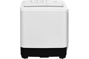 Super General 5 kg Twin-tub Semi-Automatic Washing Machine, White, efficient Top-Load Washer with Lint Filter, Spin-Dry, SGW-50, 70.9 x 40.2 x 85.5 cm, 1 Year Warranty