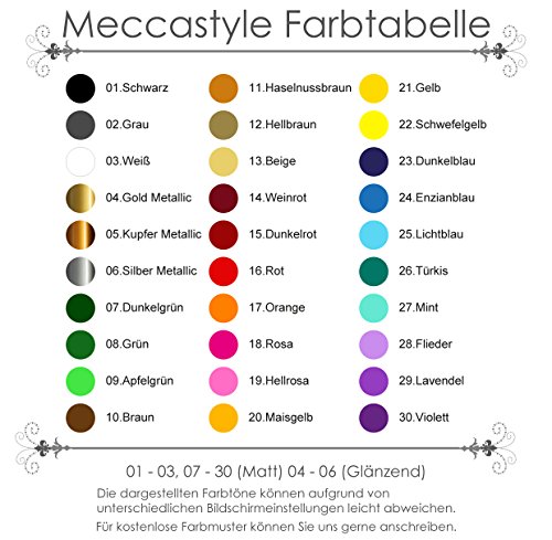 A204 | Meccastyle | Islamische Wandtattoos – La Ilahe Illallah Muhammeden Resulullah- L – 115cm x 30cm- 01. Schwarz - 2