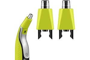GBOKYN Testine di ricambio per peli del naso Lama per Philips One Blade Norelco, 2 pezzi Testine di ricambio per tagliacapelli per naso e orecchie compatibili con Philips Oneblade QP2520 QP2530 QP251