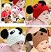 niceeshop(TM) White Cute Winter Warm Panda Hat Wool Knit Crochet Beanie Cap With 2 Balls for Baby Toddler Kid