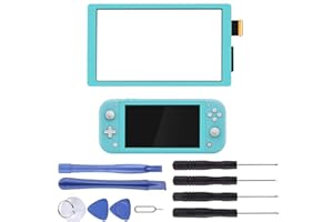 NB+ Touch Screen Digitizer for Nintendo Switch Lite 2019 Panel Lens Glass Replacement Parts for Switch Lite Game Console with Repair Tool Kit Not LCD (Turquoise)