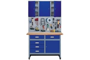 Küpper Sparset 70424-7 - Banco da lavoro, 120 cm, colore: Blu oltremare