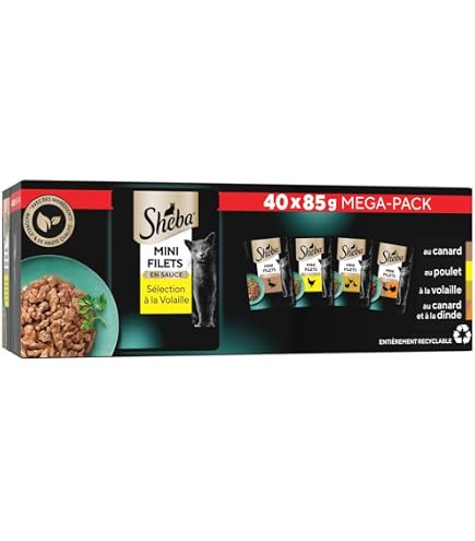 Sheba Fresh & Fine - Lot De 6 Sachets Fraîcheur Avec Poulet Et Dinde En Sauce, 50g Chacun, Nourriture Humide Pour Chat - 2