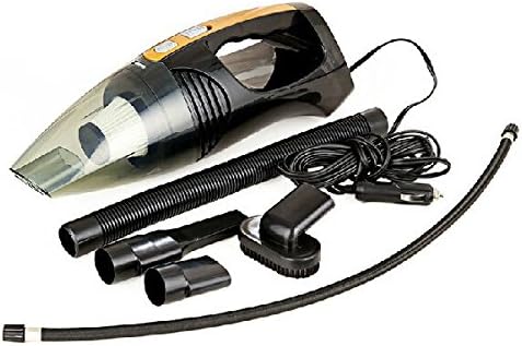 LLZXCQ Car Vacuum Cleaner/Car Vacuum Cleaner/Inflator Pump/Car Air Pump/In-Vehicle/Vehicle/Home/Wet/Wet/High Power/Hand-Held/Portable, 4-In-1 Vacuum Cleaner