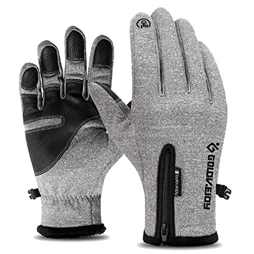 OIYINM77 Gants Chauds Unisex Occasionnels Mous à l'épreuve du Vent imperméables au Vent à Doigts complets Gants