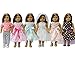 Produktbild ZITA ELEMENT 6er Tägliche Puppen Kostüme Kleid Bekleidung für 35cm-46cm Kleidung Puppenkleidung Babypuppen und 18 Zoll American Girl