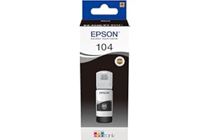 Epson EcoTank 104 Black Genuine Ink Bottle,Single