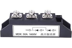 Fafeicy 50A 1600V Peak Voltage Solar Bridge Rectifier Module with Anti-Reverse Protection for Photovoltaic Power Systems
