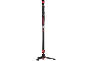 IFOOTAGE Cobra 2 Strike Monopod A150S,Aluminum Alloy Monopod with Feet for Camera,DSLR,Telescoping Video Monopods with Base Tripod,Payload up to 17.6lbs/8KG,Max. Height 59"/150cm