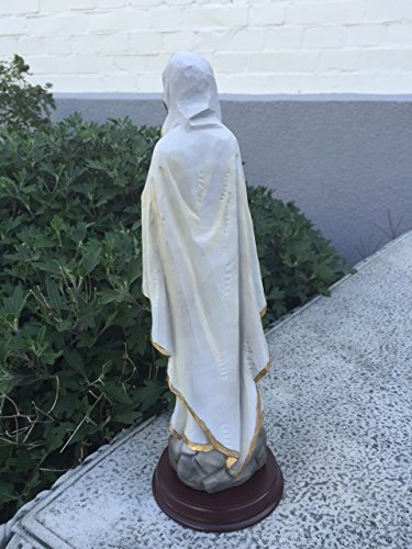 Dekofigur Figur Maria Jungfrau Madonna Lourdes Virgen Heiligenfigur Resin H30 cm - 5