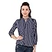 Mallory Winston Navy Stripe Balloon Top. RS.390.00