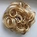PRETTYSHOP Scrunchy Scrunchie Bun Up Do Hair Piece Hair Ribbon Ponytail Extensions Wavy Messy Blond mix # 86Ah613 G30A
