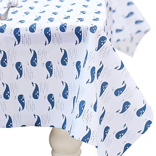 Preisvergleich Produktbild Ndier Wasserdichte Tischdecke, widerstandsfähig Gegen PEVA und Ohne Waschen für Zuhause, Restaurant, Café, 130 x 140 cm