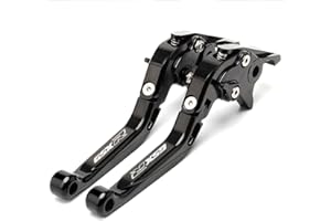 YOUMOTECH for Suzuki GSX-R GSXR600 GSXR 600 GSXR750 GSXR 750 K4 K5 2004 2005 04 05 CNC Motorcycle Folding Adjustable Brakes Clutch Levers (Black)