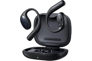 1MORE S51 Open Ear Headphones, Ultra-Lightweight Design, Secure Fit, Open Ear Earbuds Wireless Bluetooth, 40H Playtime, Bass More+ Technology, IPX5 Waterproof, Clear Calls, Game Mode