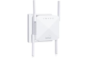 ZOEYZOEY WLAN Verstärker 1200Mbit/s WiFi Repeater,Dualband 5GHz & 2.4GHz WLAN Repeater mit WPS,WiFi Internet Verstärker Kompatibel Allen WLAN Geräten,WiFi Range Extender Mit LAN/WAN Port