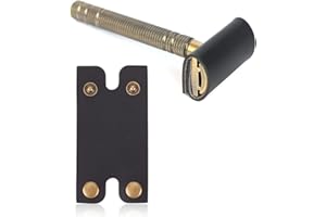 WKRTDY Housse de Rasoir de Sécurité en Cuir - Étui de Protection en Noir pour Rasoirs de Sécurité - Protecteur Cuir pour Rasoirs - 1 Pièce, Gardez votre rasoir bien protégé, Facile à transporter