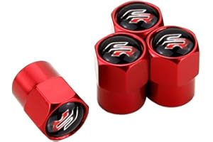 ERNAHDASA Bouchons anti-poussière de valve de pneu, 4pcs roue de valve de pneu Cap for Seat Altea Leon FR Logo Ibiza Toledo Cordoba CRV Alhambra Arona Ateca Exeo Accessoires Pour la décoration de voiture