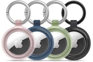 Otterbox AirTags Clear Case pour AirTag, Antichoc, Anti-Chute, Ultra-Mince, Robuste, Coque de Protection Mince pour Apple AirTags, Paquet de Quatre, Mousqueton Inclus, Ocean Life