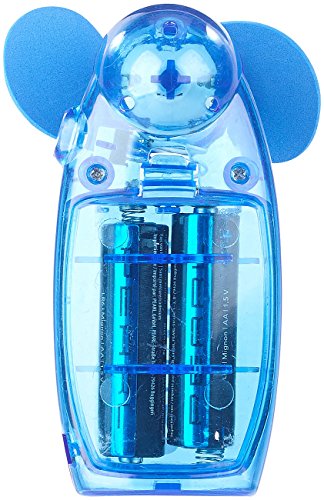 PEARL Batterie-betriebener Mini-Hand- und Taschen-Ventilator, blau - 4