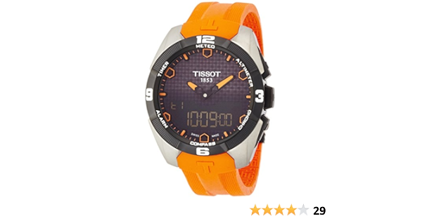 Tissot Men's T0914204705101 Analog-Digital Display Quartz Orange Watch :  Amazon.co.uk: Watches