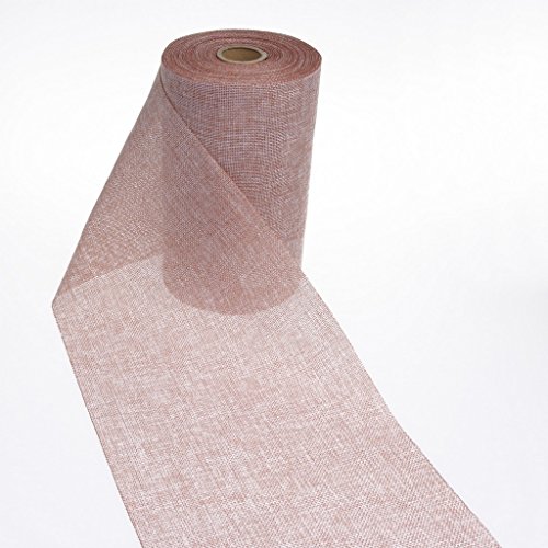 Tischläufer Shabby Chic in Leinenoptik 20cm – kupfer – 5m – 69-200-5-9 - 2