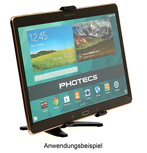 Photecs® Tablet Stativ Pro V1-PX, vielseitig verstellbarer Tablet Ständer, Tablethalter, Halterung für iPad, andere Tablets u. große Smartphones bis 21cm - 4