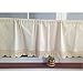 Produktbild SunniMix Fensterleiste Stange Tasche Sackleinen Vorhang Blackout Küche Vitalität - Beige, 45 * 180cm