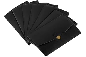 CCOMAGE 10Pcs Paper Invitation Envelopes 17.5x11cm Gift Card Envelope with Heart Clasp for Christmas Wedding Birthday Invitation Valentine's Day