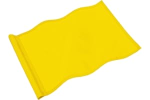 TIXIPEM Golf Flag with Tube Inserted [1pcs] - Nylon Putting Green Golf Target Flag Use for Indoor & Outdoor Courts & Practice Field - [Yellow - 20 IN]