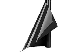 HOHUIGO Black Heat Transfer Vinyl Roll 30.5 x 244cm, HTV Iron on Vinyl Bundle for DIY T-Shirts Garments Bags Fabrics, HTV Vinyl for Cricut and Silhouette, Easy to Cut & Weed, Black