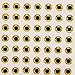 Produktbild TENGGO Fliege von 7 mm 100Pcs Stück Binden durch Augen Sticker Autas 3d-Tools Fischerei Köder gold