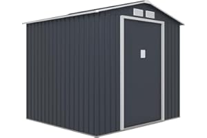 HABITAT ET JARDIN Abri de Jardin métal Vegas - 4,07 m² - Gris