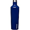 Corkcicle Pure Taste Insulated Canteen, Gloss Midnight Navy, 25 oz – Cupholder Friendly Water Bottle with Screw-On Cap Keeps Drinks Cold for 25hrs, Hot 12hrs