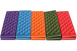 JORZER Tapis de siège en Mousse Pliant Coussin de siège Coussin Portable Mousse Sit Tapis Tapis de Plancher imperméable pour Pique-Nique Camping Coussin Pliable 5pcs