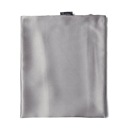 LILYSILK Seide Kissenbezug Kissenhülle aus 100% Maulbeerseide 1 Stück 19 Momme in Schachtelverpackung Silbergrau 40x80cm - 4