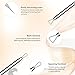 BESTOPE Blackhead Remover Pimple Acne Extractor Tool Best Comedone Removal Kit - Treatment for Blemish, Whitehead Popping, Zit Removing - 100% Hygienic for Risk Free Nose Face Skin (Type-2)