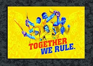 tamatina wall poster chennai super kings fan art ipl team hd quality posters amazon in home kitchen tamatina wall poster chennai super