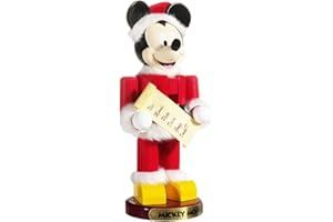 KURT S. ADLER Kurt Adler 10-Inch Santa Mickey Mouse Nutcracker Nussknacker, Mehrfarbig, Tall