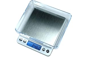 Starke Media Balance de précision Pro 0.01g Max 500g - Taille XL - avec 2 Plateaux de pesée (Precison 0.01G / Max 500 GR)