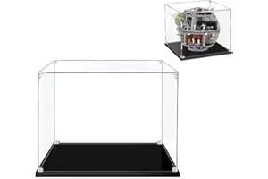 Hosdiy Vetrina Espositiva in Acrilico per (Morte Nera) Modello 75159 - Teca Vetrina Compatibile con Lego 75159 (Solo Vetrina, Senza Modello)