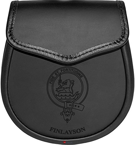 Preisvergleich Produktbild I Luv LTD Finlayson Leather Day Sporran Scottish Clan Crest