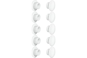 cyclingcolors 10 x täckkåpor plast blindhål plugg blindproppar skydd möbler (Ø 8 mm/vit RAL 9010)