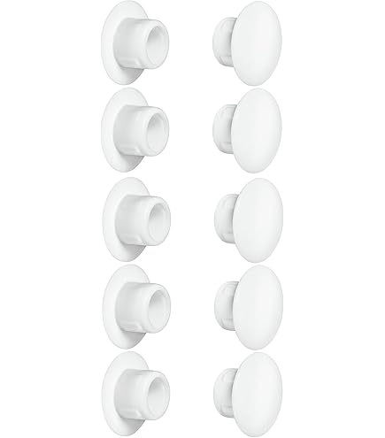 Enkotrade 36 stuks afdekstoppen in grijs | 36 x 30 | boorgat 30 mm, buisafdekking van hoogwaardig polyethyleen, kunststof doppen, afdekkap, stop, blindstop, afsluitdop