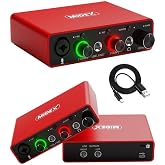 Midex GLX-700RD &Uuml;st Segment Usb St&uuml;dyo Ses Kartı 2 Giriş 2 &Ccedil;ıkış 24bit/192kHz