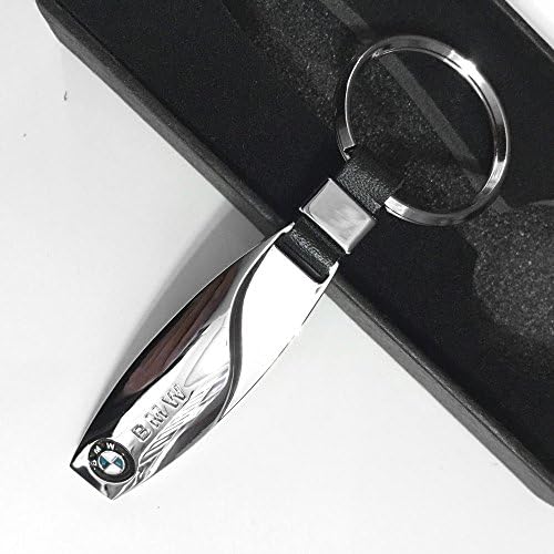 Automotiva BMW Thin Chrome Style Featured Brand Logo Keyring Keyfob BMW Gift 1,2,3,4,5,6,7,8, x, z, m, I series