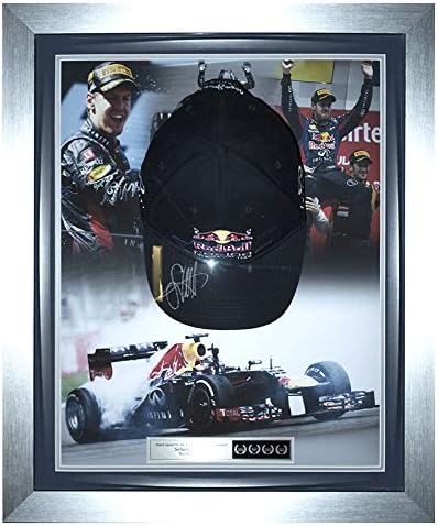Signed Sebastian Vettel Red Bull Racing Cap Ltd Edition Display 2013 F1 Champ