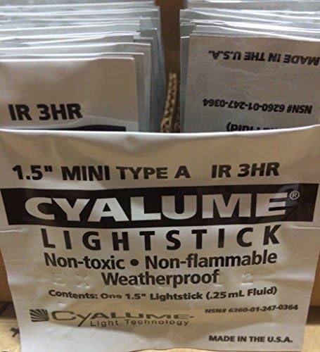 Emergency Survival Mini Glow Stick Infra Red Pack of 5