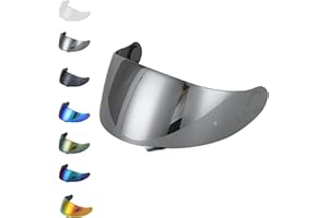 EvoParts CNS 1 Visor Compatible with Shoei GT Air 1 Gt Air 2 Neotec 1 (Not Neotec 2 and 3 and Gt Air 3) (Silver)